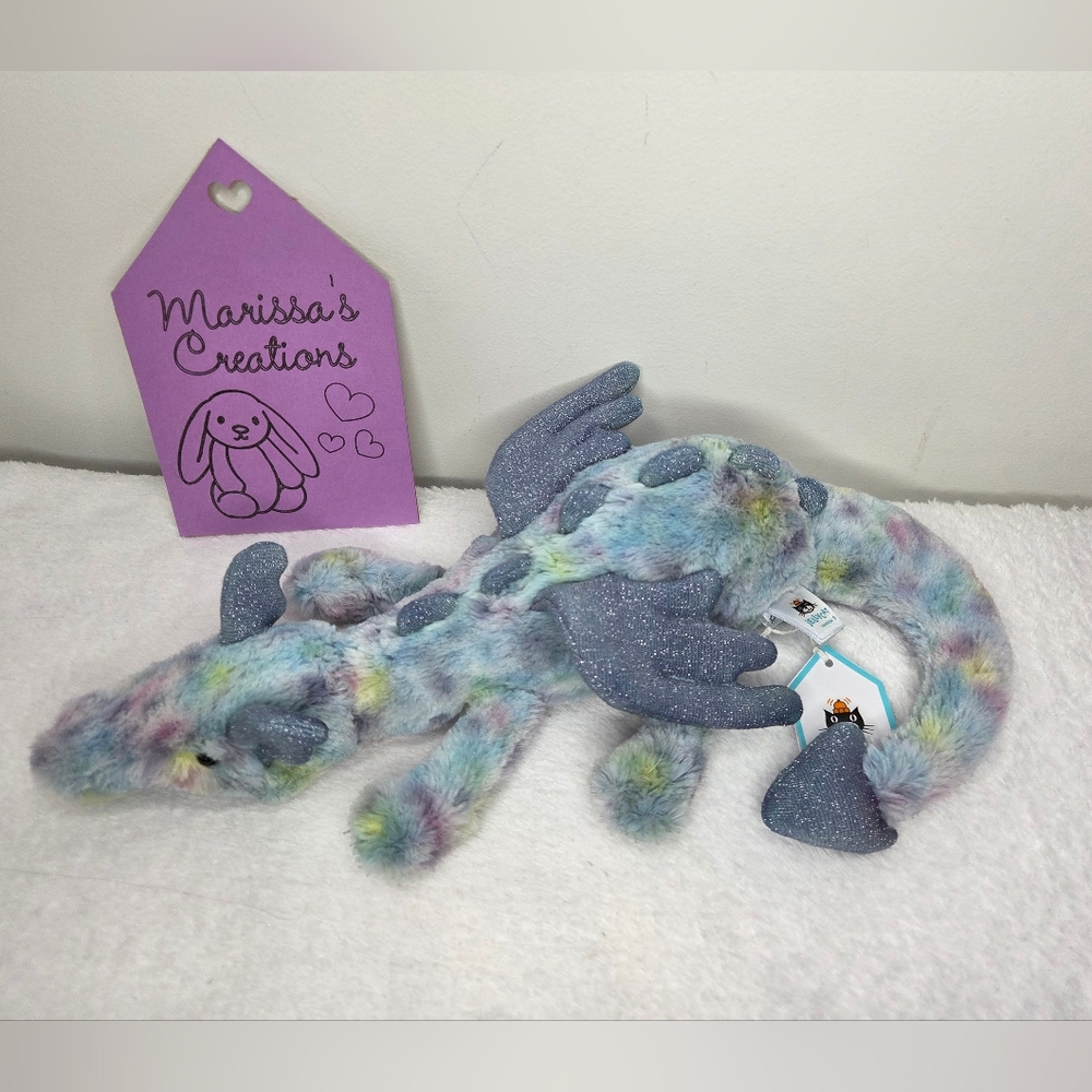 BNWT Customized Jellycat Little Snow Dragon "Andie"